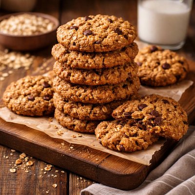 Image of Simple Oatmeal Cookies or Cowboy Cookies