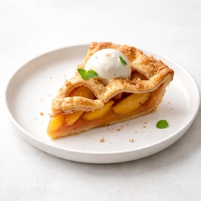 Image of Simple Peach Pie