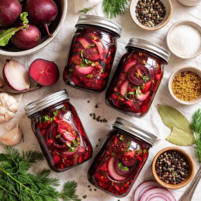 Image of Simple Pickled Beets Canned