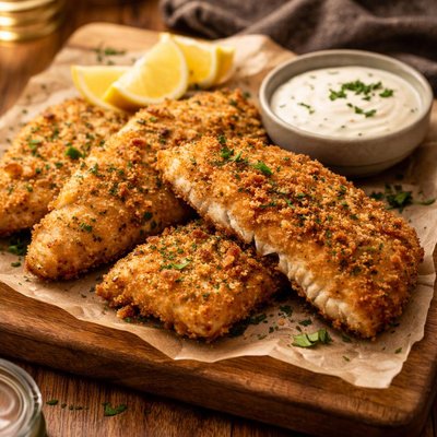 Image of Simple Ranchy Breaded Fish Fillets