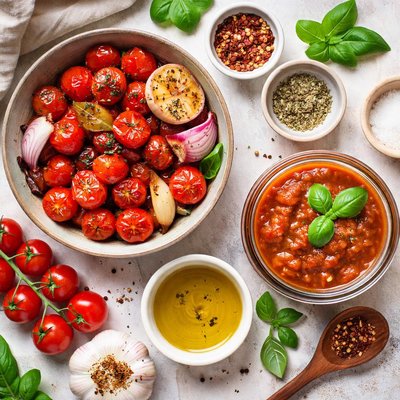 Image of Simple Roasted Tomato and Garlic Sauce