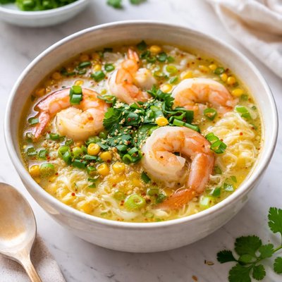 Image of Simple Shrimp Egg Drop Soup