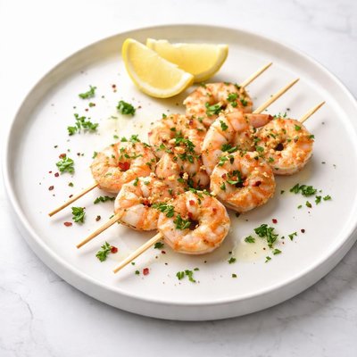 Image of Simple Skewered Shrimp