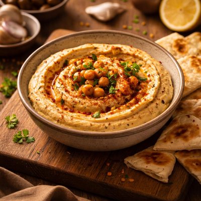 Image of Simple Spicy Hummus
