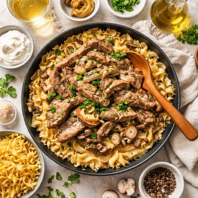 Image of Simple Steak Stroganoff