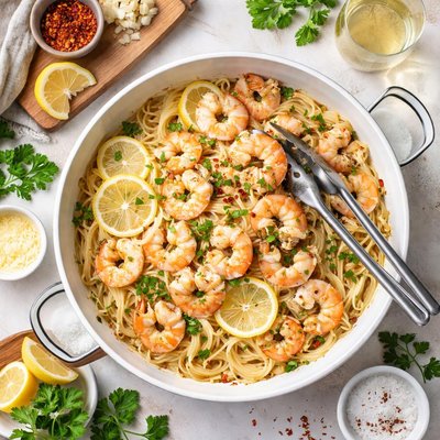 Image of Simple Succulent Shrimp Scampi