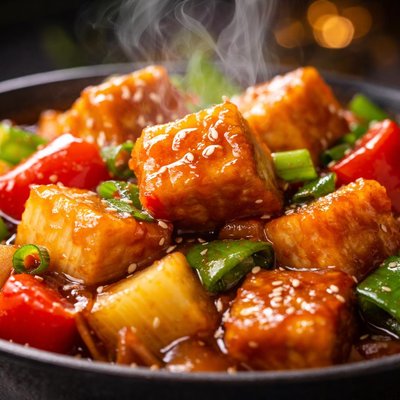 Image of Simple Sweet and Sour Tofu