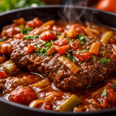 Image of Simple Swiss Steak Crock Pot