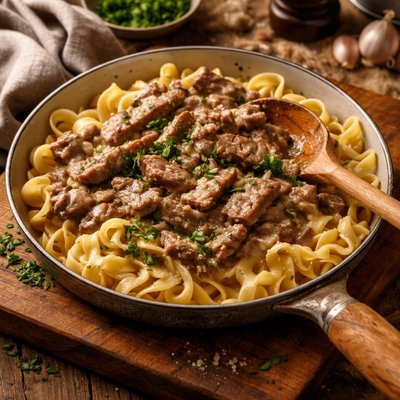 Image of Simple Tasty Beef Stroganoff