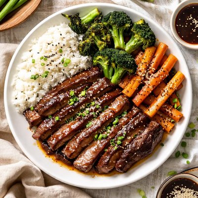 Image of Simple Teriyaki Steak Dinner