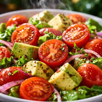Image of Simple Tomato and Avocado Salad
