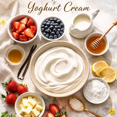 Image of Simple Vanilla Yoghurt Cream