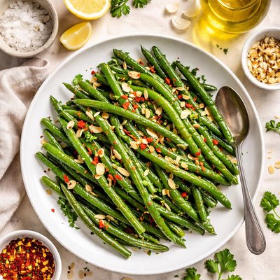 Image of Simple Yet Elegant Fresh Green Beans