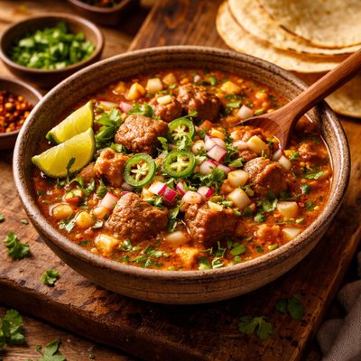 Image of Simpler Posole Navajo Hominy Pork Stew