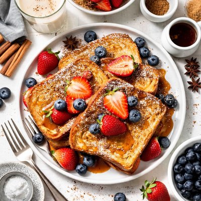 Image of Simplest Eggnog French Toast