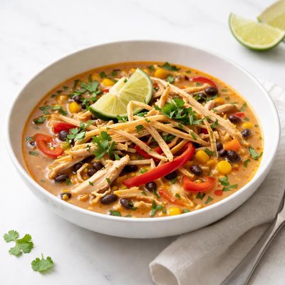 Image of Simply Delicious Chicken Fajita Soup