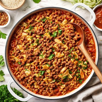 Image of Simply Delicious Unstuffed Cabbage Skillet