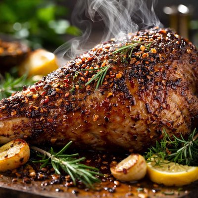Image of Simply Glazed Leg of Lamb Recipe
