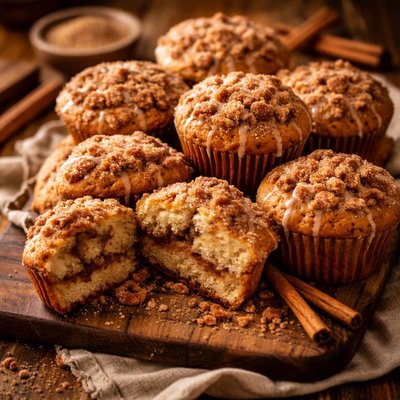 Image of Simply Sinful Cinnamon Muffins