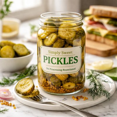 Image of Simply Sweet Pickles No Processing Required