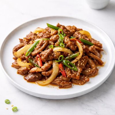 Image of Singapore Pork and Onion Stir Fry Chinese