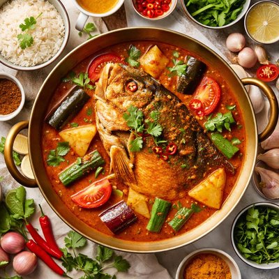 Image of Singaporean Fish Head Curry