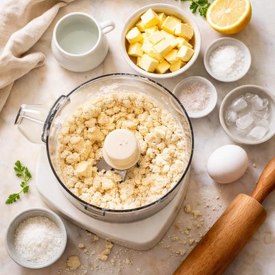 Image of Single Flaky Pie Crust Food Processor
