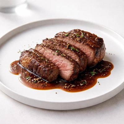 Image of Sirloin Steak with Dijon Port Sauce