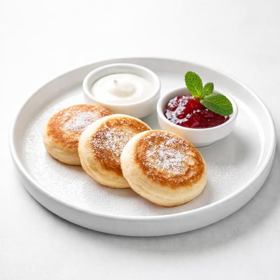 Image of Sirniki Russian Cheese Pancakes