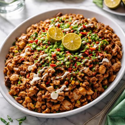 Image of Sisig Inspired Pork Shoulder Oven or Pressure Cooker