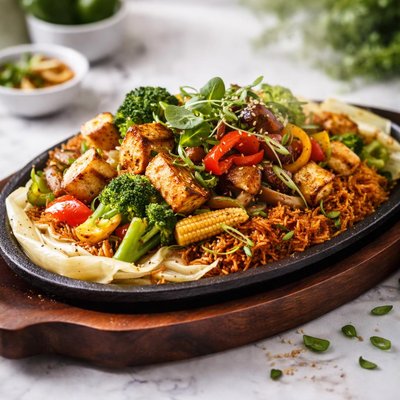 Image of Sizzling Aromatic Vegetarian Sizzler