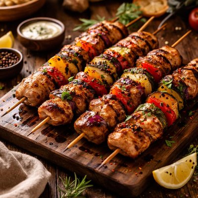 Image of Sizzling Chicken Skewers