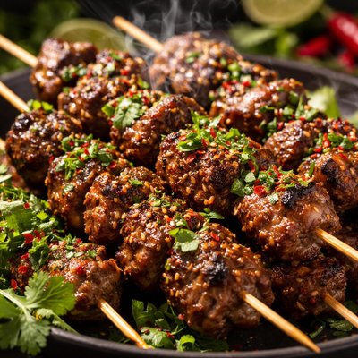 Image of Skewered Coriander Lamb