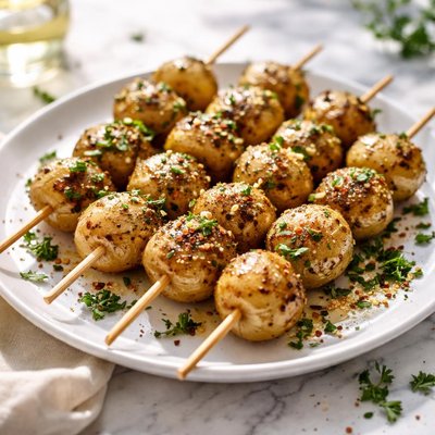 Image of Skewered New Potatoes