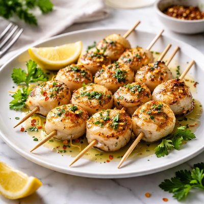 Image of Skewered Scallops
