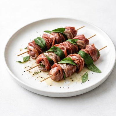 Image of Skewers of Lamb Prosciutto and Sage