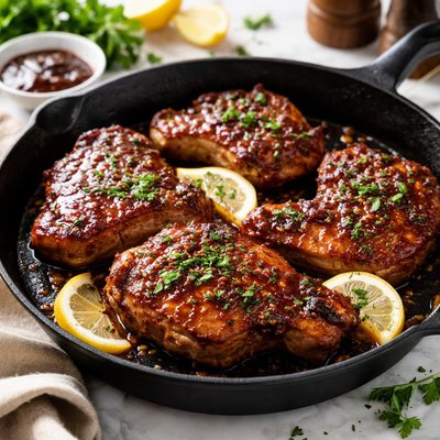 Image of Skillet Barbecued Pork Chops