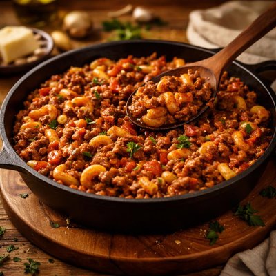 Image of Skillet Beef and Macaroni
