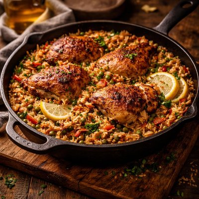 Image of Skillet Chicken and Rice