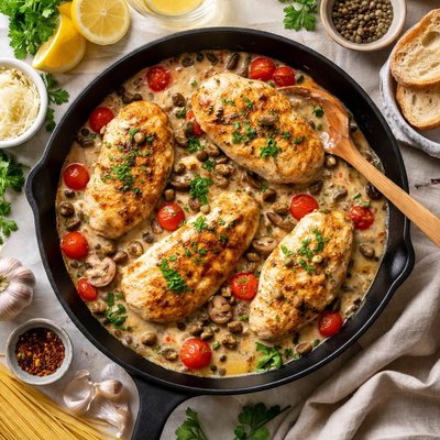 Conti Chicken Main Course Skillet Chicken Continental Recipe