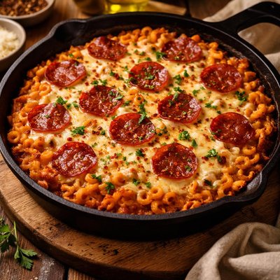 Image of Skillet Macaroni Pizza