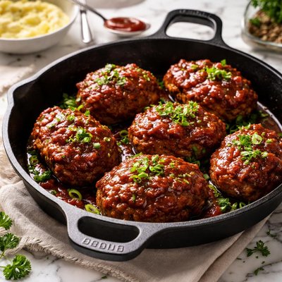 Image of Skillet Mini Meatloaves