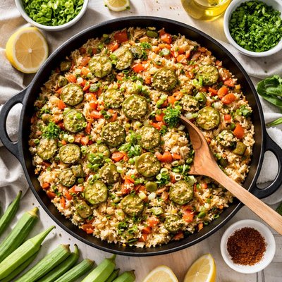 Image of Skillet Okra and Rice
