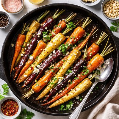 Image of Skillet Roasted Carrots and Parsnips