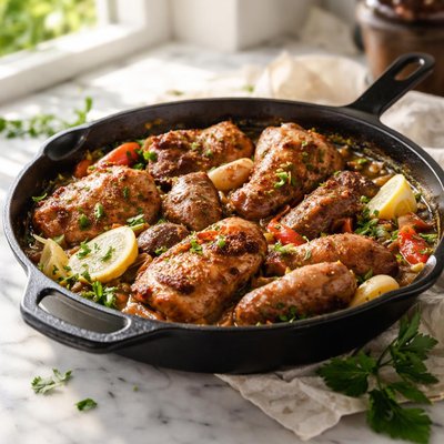 Image of Skillet Sausage and Chicken