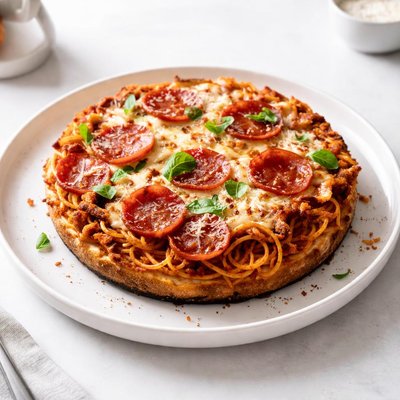 Image of Skillet Spaghetti Pizza