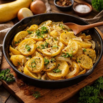 Image of Skillet Squash and Onions