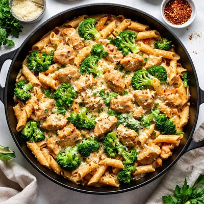 Image of Skillet Ziti with Chicken and Broccoli