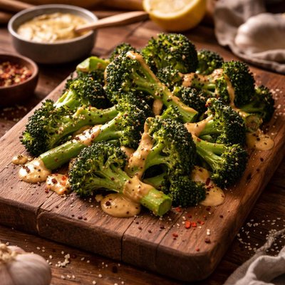Image of Skinny Broccoli with Mustard Sauce