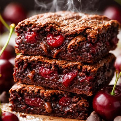 Image of Skinny Gooey Cherry Brownies